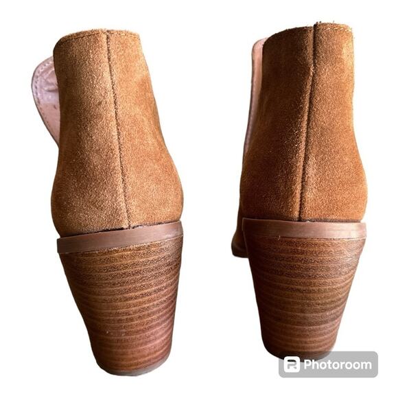 Steve Madden Brown Ankle  Suede Booties Boots - Picture 4 of 6